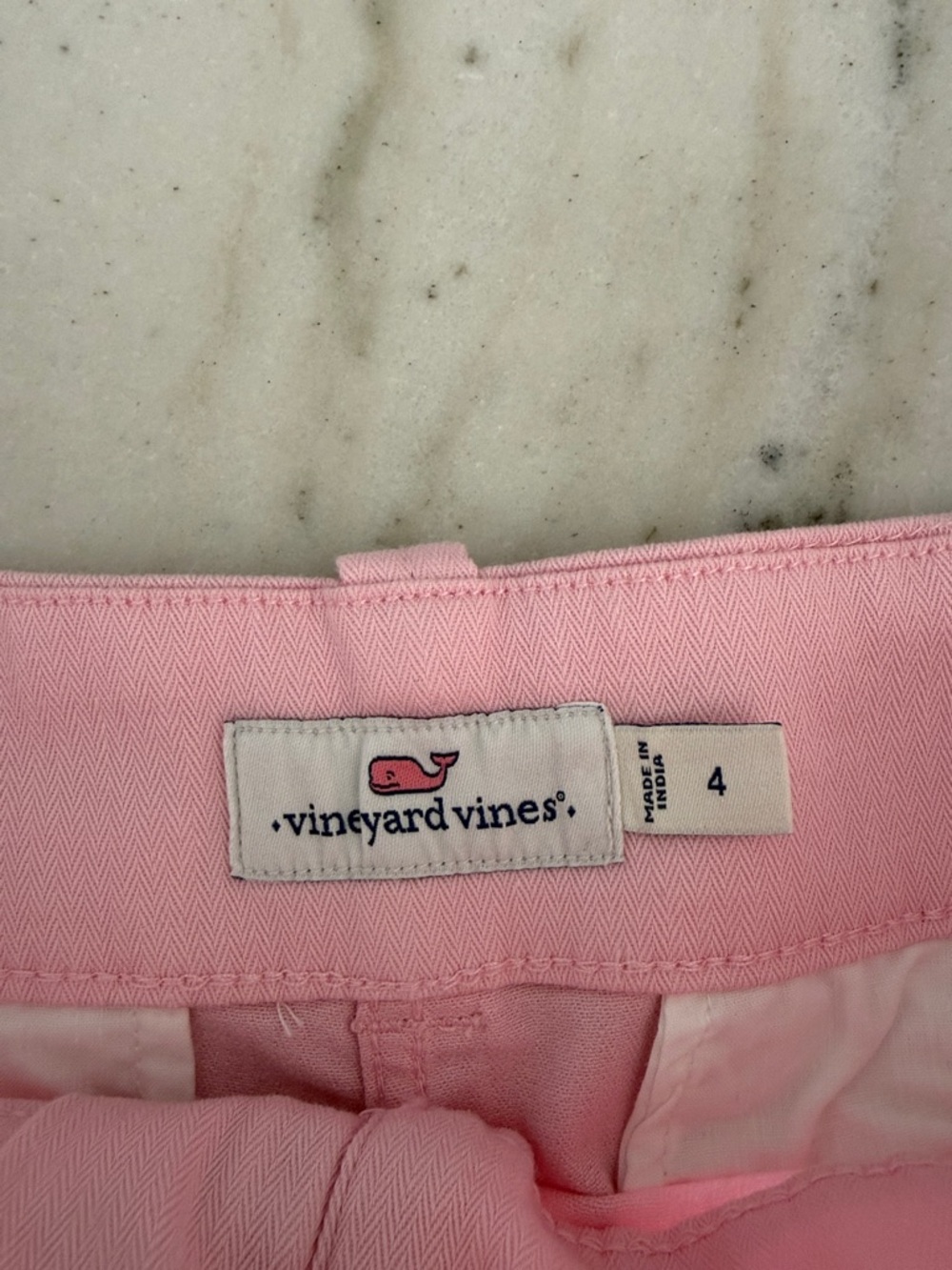Vineyard Vines Light Pink Cotton Shorts - Picture 3 of 5